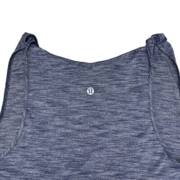 Lululemon Do The Twist Tank Heathered Deep Navy Size 2 - Picture 4 of 5